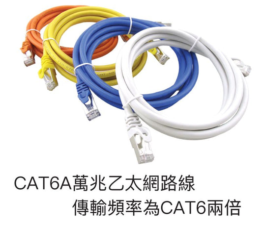 CAT6A 高速網路線 30公分~40米 10Gbps 網路線 RJ45 福祿克認證