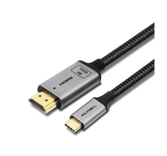 Type-C轉HDMI 8K 影音傳輸線 2米 轉接線 高更新率 鋁合金 帶編織