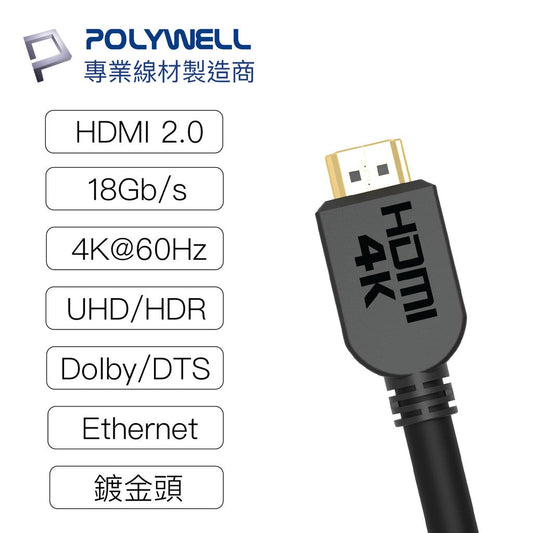 HDMI線 2.0版 1米~15米 4K 60Hz UHD HDMI 傳輸線 工程線