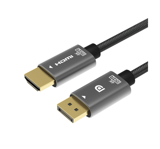 DP轉HDMI 訊號轉換線 1.8米 4K60Hz 主動式晶片 轉接線